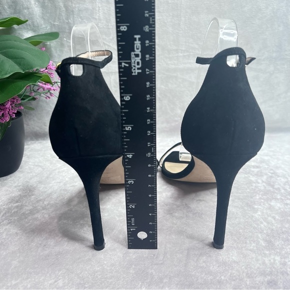 STUART Weitzman Amelina Suede Sandal Black Size 12 - Picture 10 of 12